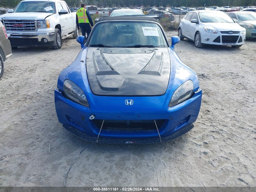 2002 Honda S2000 VIN: JHMAP11452T009221 Lot: 38811161