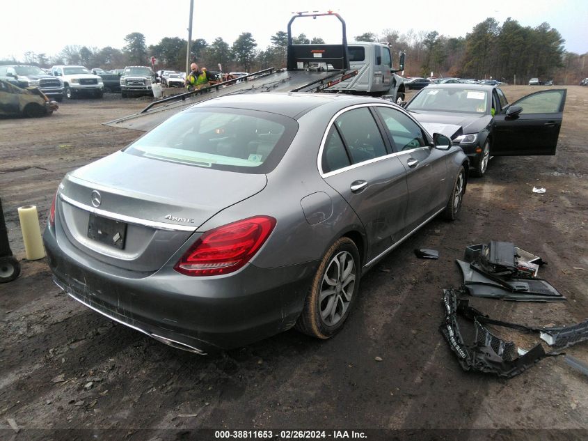 2016 Mercedes-Benz C 300 4Matic/Luxury 4Matic/Sport 4Matic VIN: 55SWF4KB0GU102813 Lot: 38811653