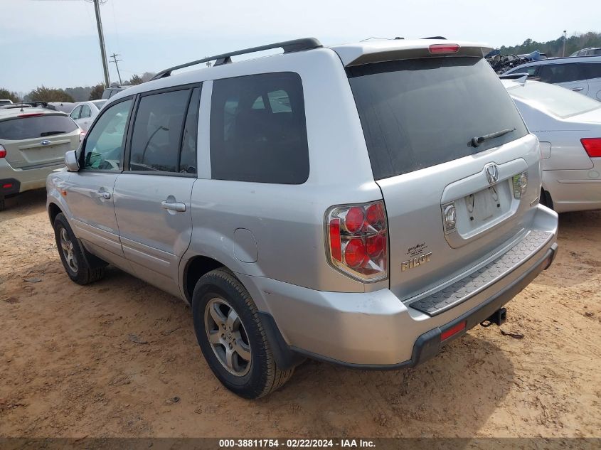 2006 Honda Pilot Ex VIN: 5FNYF18406B024744 Lot: 38811754