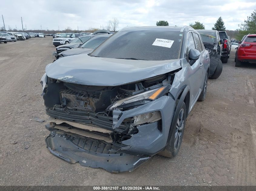 2023 Nissan Rogue Sl Intelligent Awd VIN: 5N1BT3CB2PC801113 Lot: 38812107