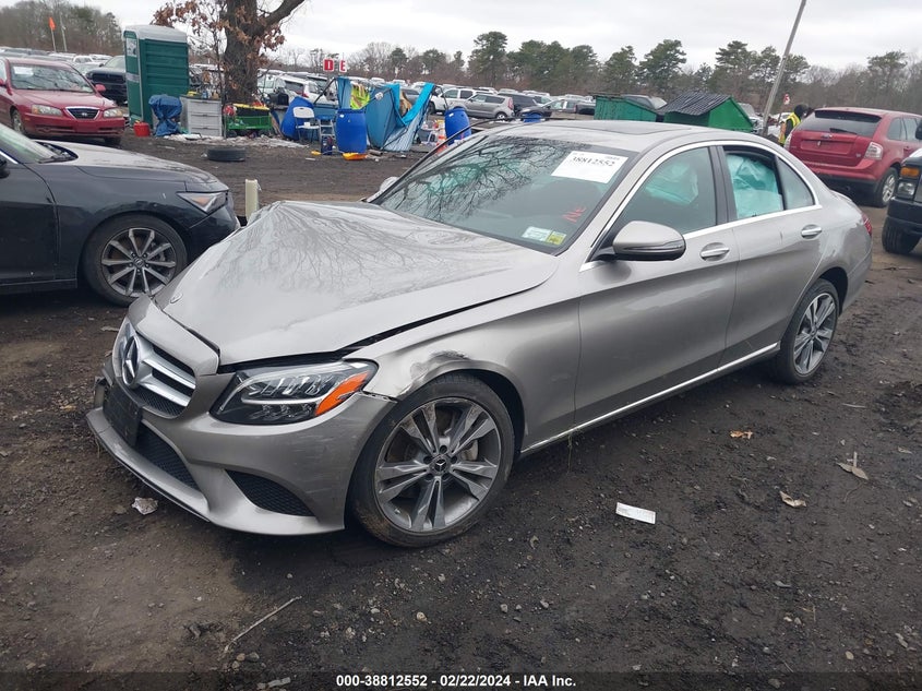 VIN 55SWF8EB2KU320201 2019 MERCEDES-BENZ C 300 4MATIC