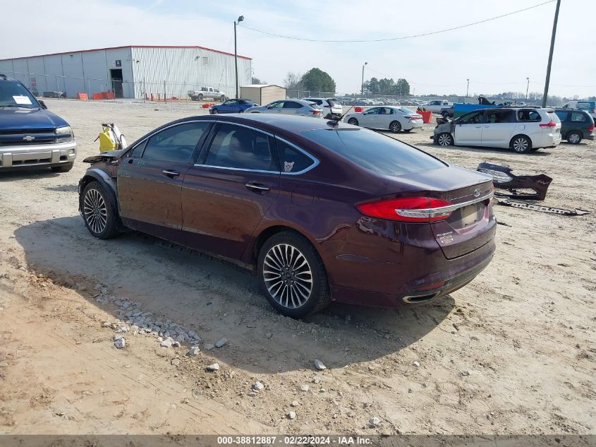 2017 FORD FUSION SE - 3FA6P0T96HR136392