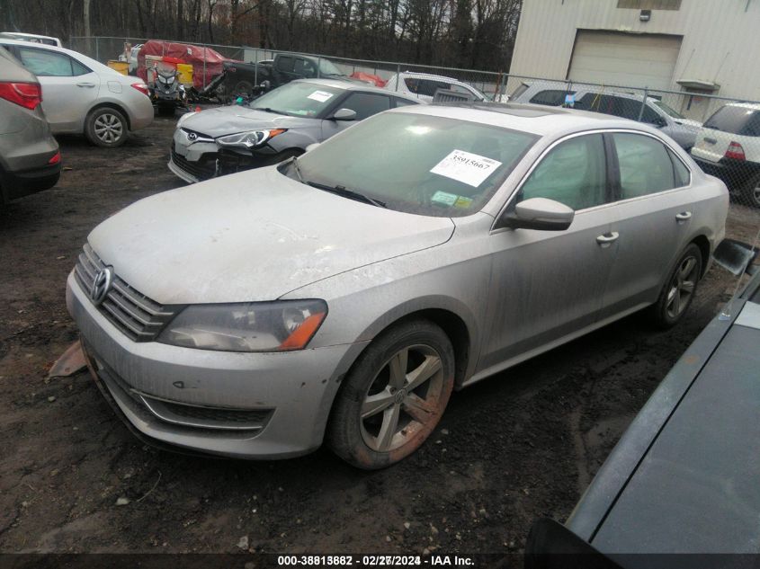 1VWBN7A39DC103382 2013 Volkswagen Passat 2.0L Tdi Se