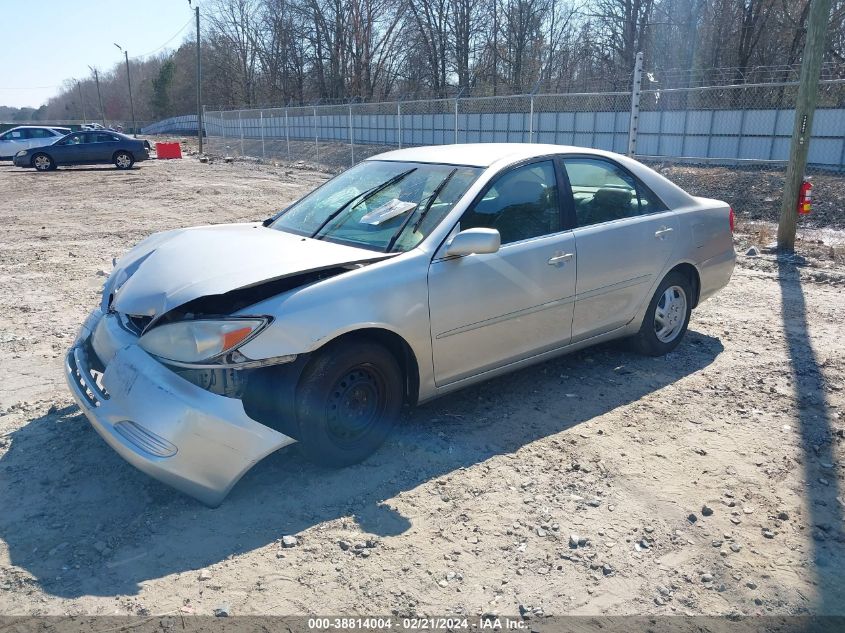 2002 Toyota Camry Le VIN: 4T1BE32K82U638160 Lot: 38814004