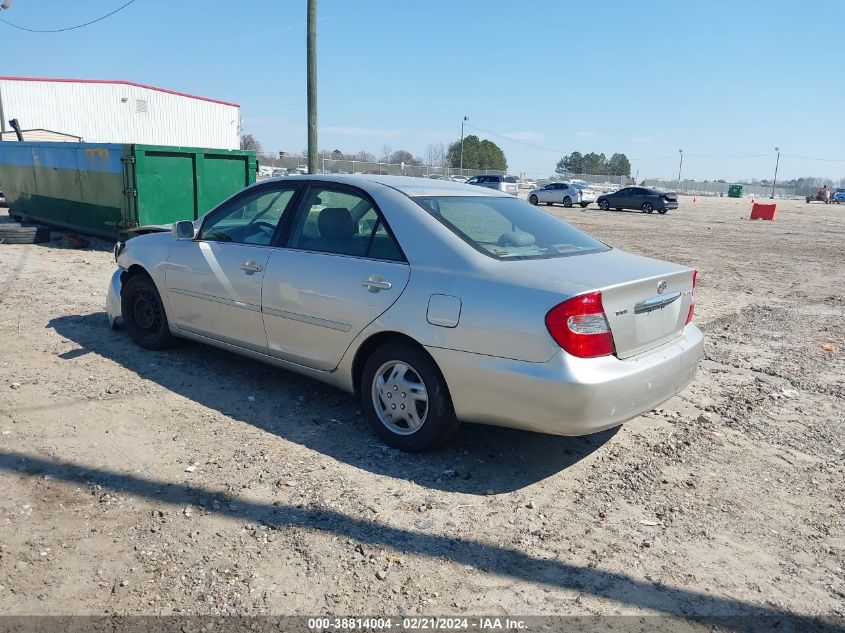 2002 Toyota Camry Le VIN: 4T1BE32K82U638160 Lot: 38814004