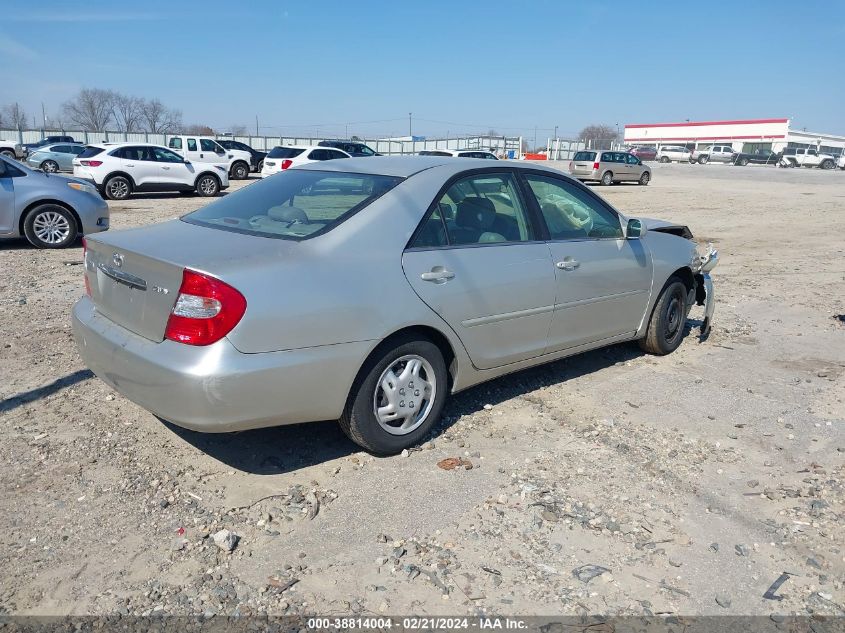 2002 Toyota Camry Le VIN: 4T1BE32K82U638160 Lot: 38814004