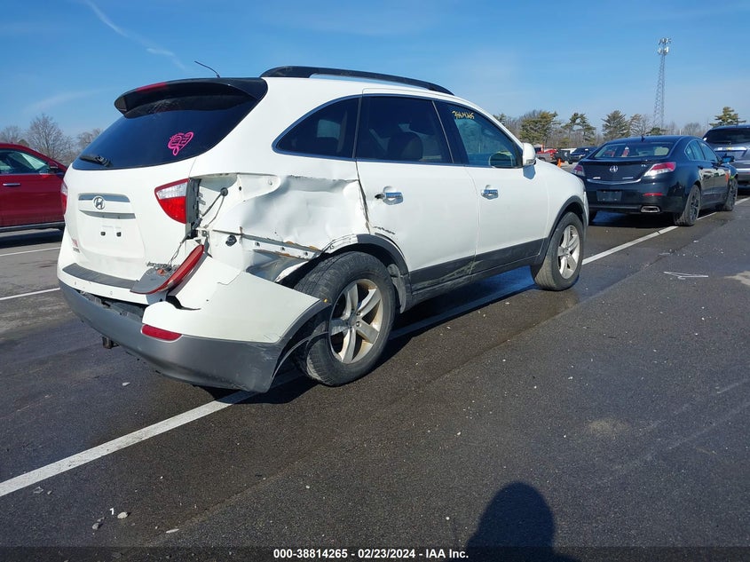 2008 Hyundai Veracruz Gls/Limited/Se VIN: KM8NU13C58U060815 Lot: 38814265