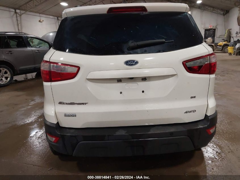 2020 Ford Ecosport Se VIN: MAJ6S3GL5LC332174 Lot: 38814841