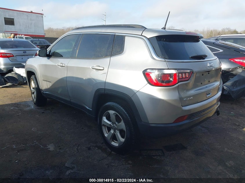 VIN 3C4NJDBBXHT650719 2017 JEEP NEW COMPASS LATITUDE 4X4