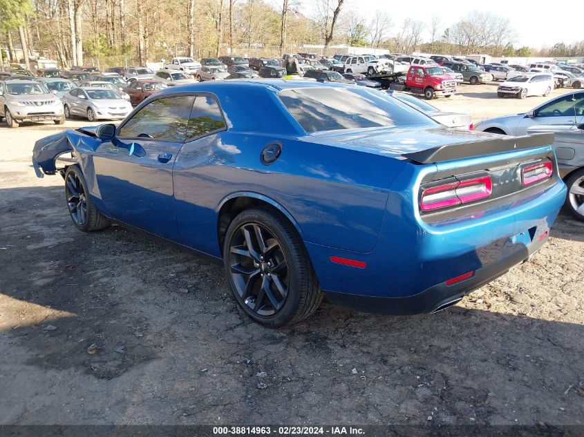 2022 Dodge Challenger Sxt VIN: 2C3CDZAG8NH132190 Lot: 38814963