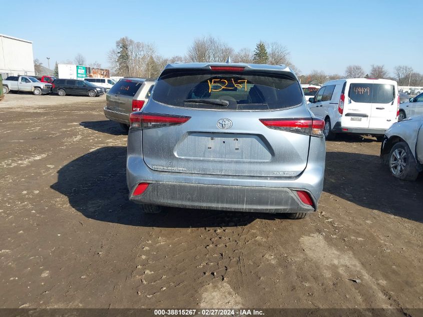 2022 Toyota Highlander Xle VIN: 5TDGZRBH1NS163689 Lot: 38815267