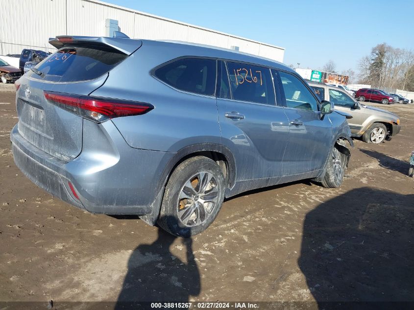 2022 Toyota Highlander Xle VIN: 5TDGZRBH1NS163689 Lot: 38815267