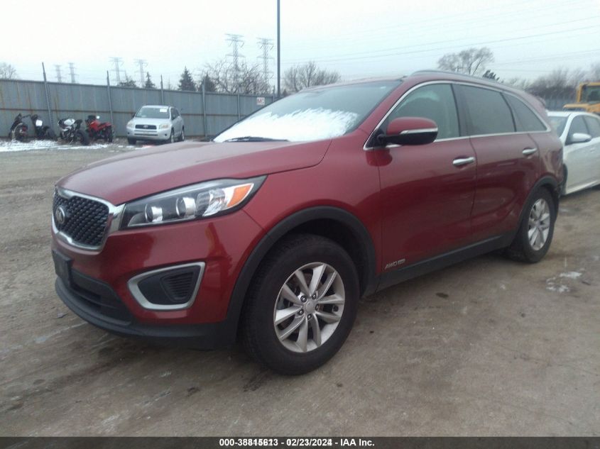 2017 Kia Sorento 3.3L Lx VIN: 5XYPGDA56HG220700 Lot: 38815613