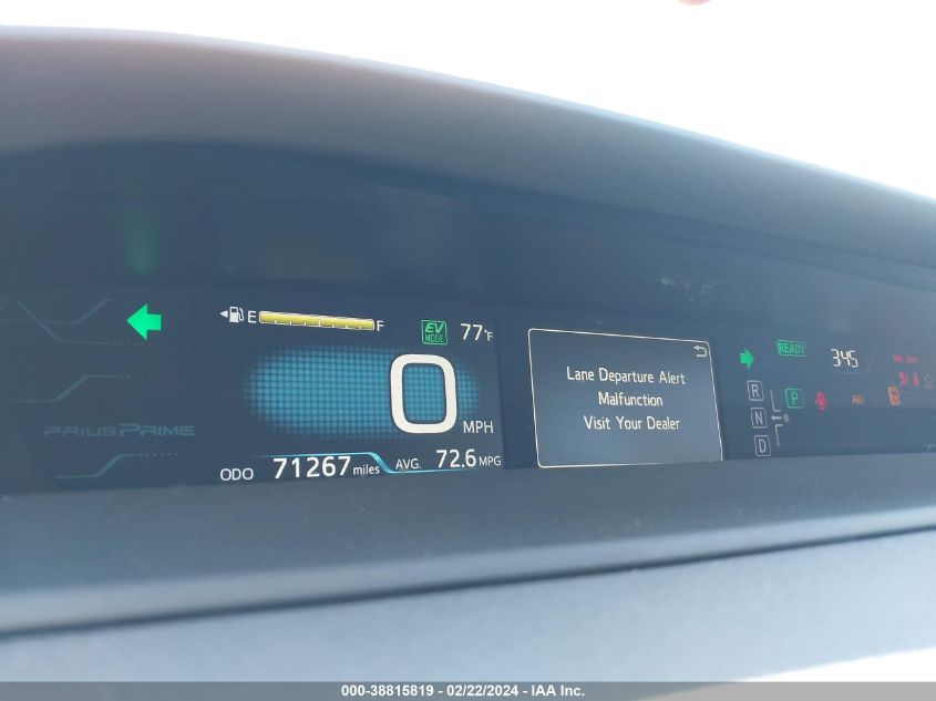 2017 Toyota Prius Prime VIN: JTDKARFP0H3061521 Lot: 38815819