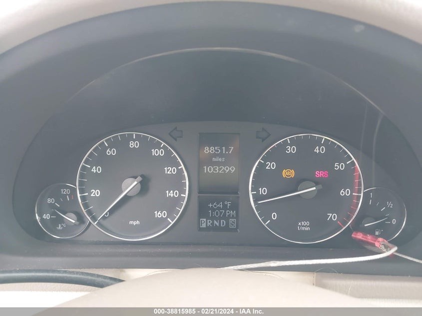 2007 MERCEDES-BENZ C CLASS VIN: WDBRF92H17F861268