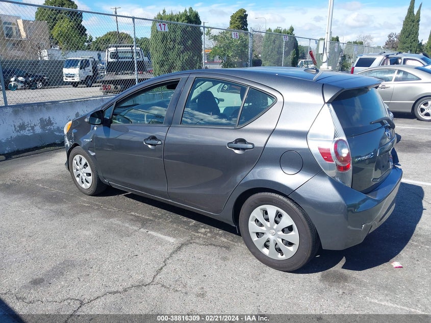 2014 Toyota Prius C Three VIN: JTDKDTB39E1575026 Lot: 38816309