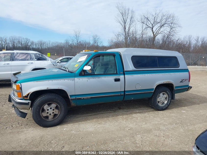 1993 Chevrolet Gmt-400 K1500 VIN: 1GCEK14K8PE116707 Lot: 38816363