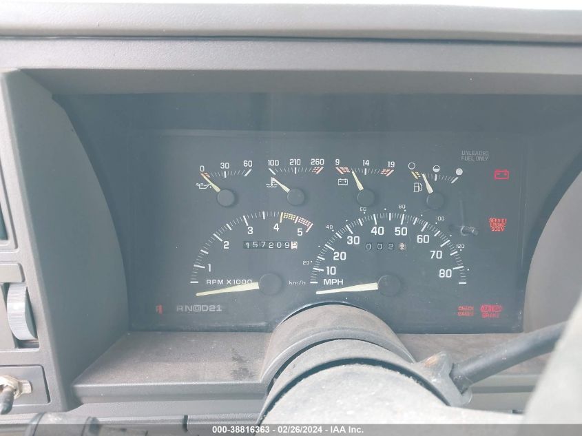 1993 Chevrolet Gmt-400 K1500 VIN: 1GCEK14K8PE116707 Lot: 38816363