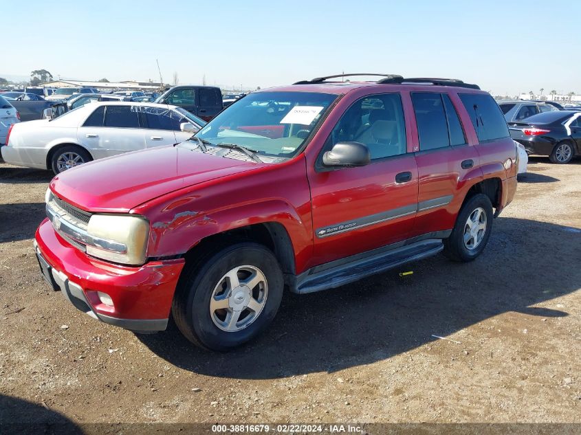 2002 Chevrolet Trailblazer Lt VIN: 1GNDT13S422104033 Lot: 38816679