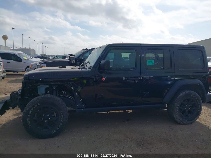 2021 Jeep Wrangler Unlimited Willys Sport 4X4 VIN: 1C4HJXDG4MW646189 Lot: 38816814