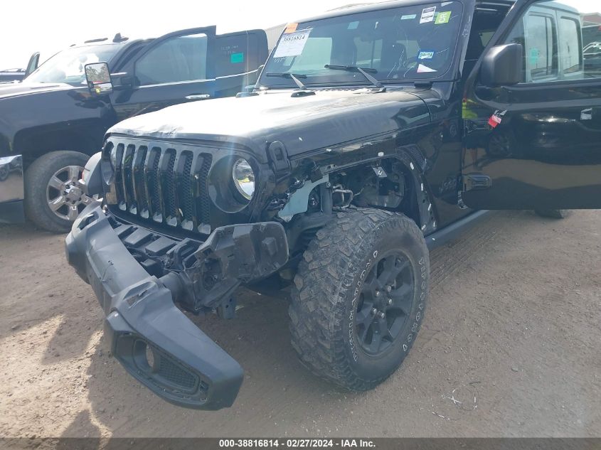 2021 Jeep Wrangler Unlimited Willys Sport 4X4 VIN: 1C4HJXDG4MW646189 Lot: 38816814