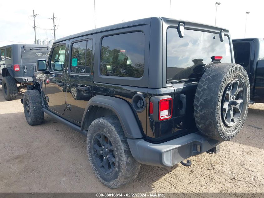 2021 Jeep Wrangler Unlimited Willys Sport 4X4 VIN: 1C4HJXDG4MW646189 Lot: 38816814