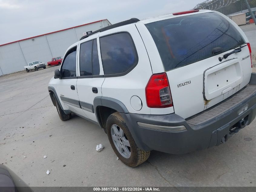 2004 Isuzu Ascender S VIN: 4NUDS13S942104001 Lot: 40792644