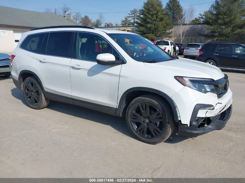 2022 Honda Pilot Awd Special Edition VIN: 5FNYF6H23NB033934 Lot: 38817456