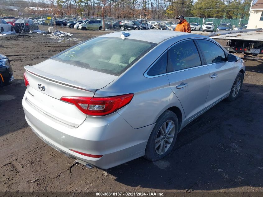 2016 Hyundai Sonata Se VIN: 5NPE24AF0GH279652 Lot: 38818187