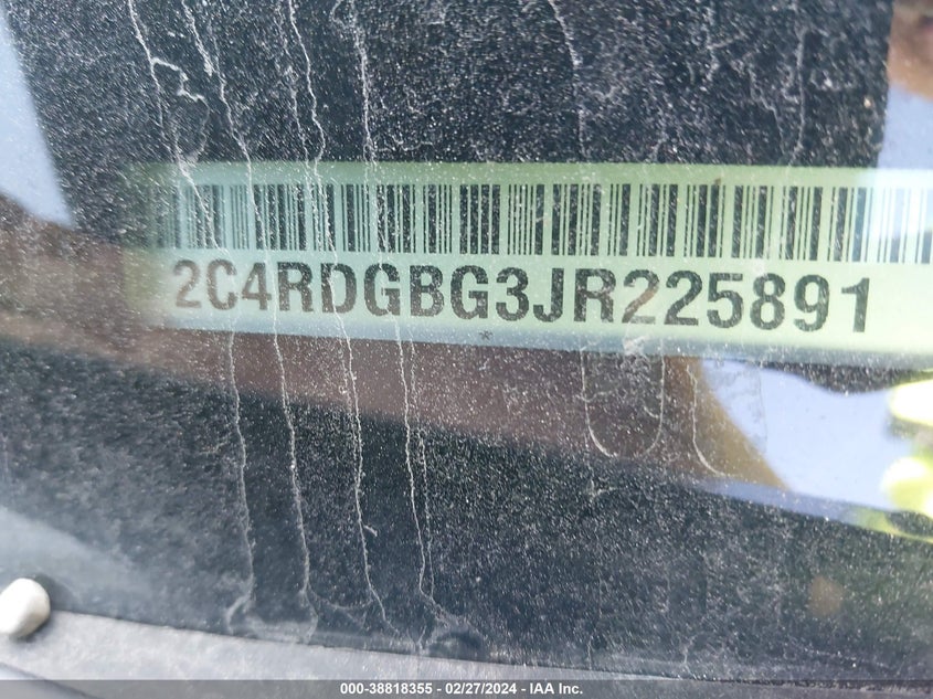 2018 DODGE GRAND CARAVAN SE - 2C4RDGBG3JR225891