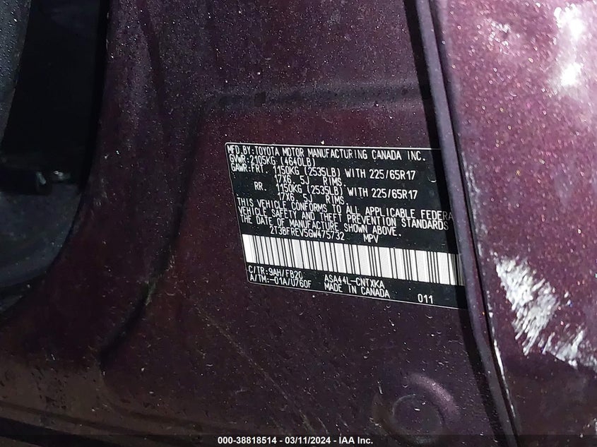 2016 TOYOTA RAV4 LE - 2T3BFREV5GW475732