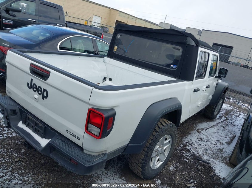 VIN 1C6HJTAG6LL113197 2020 JEEP GLADIATOR SPORT