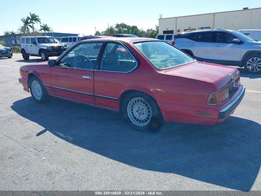 WBAEC8413K3268103 1989 BMW 635 Csi Automatic