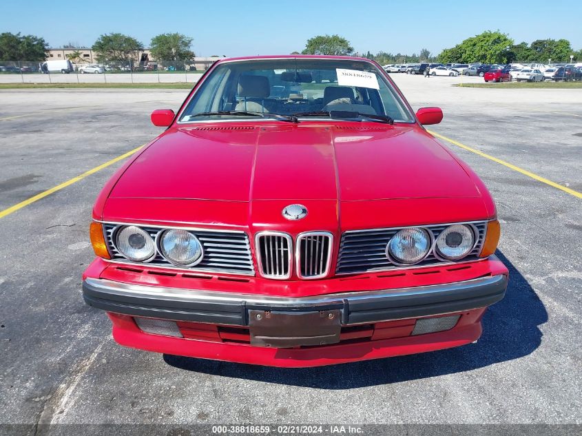 WBAEC8413K3268103 1989 BMW 635 Csi Automatic