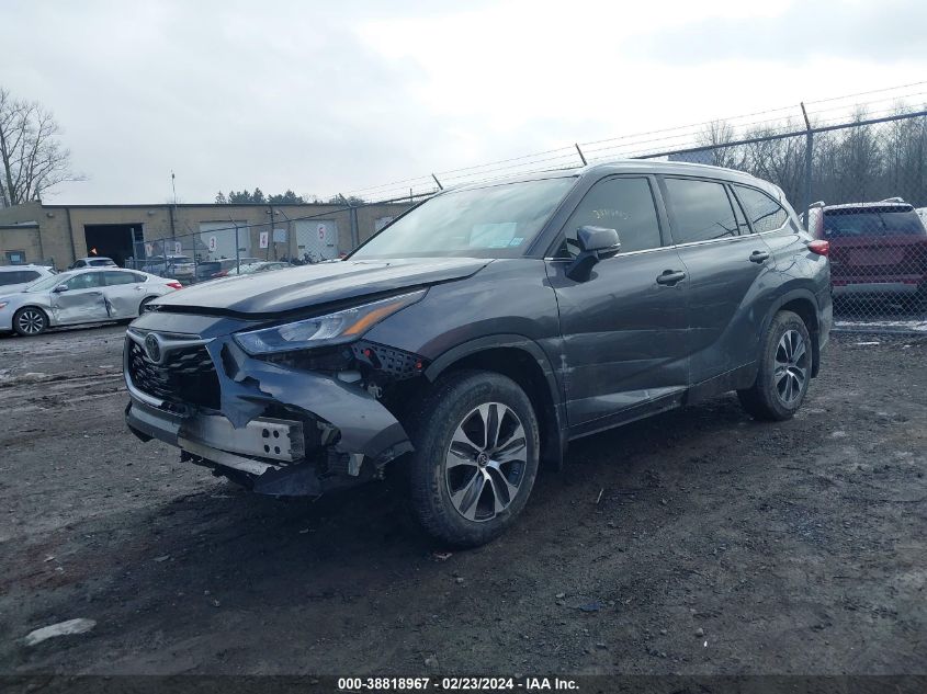 2020 Toyota Highlander Xle VIN: 5TDGZRAH2LS004680 Lot: 38818967