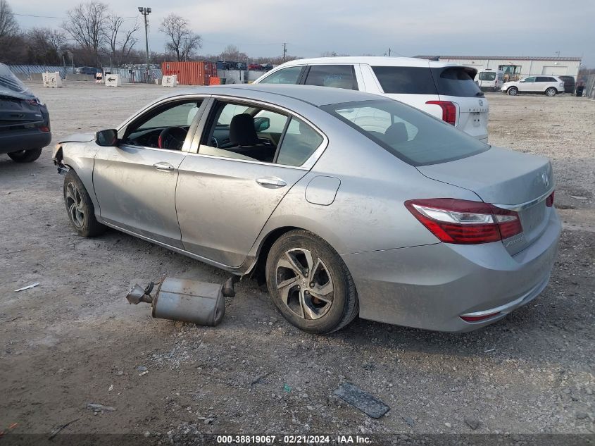 2017 Honda Accord Lx VIN: 1HGCR2F33HA204525 Lot: 38819067