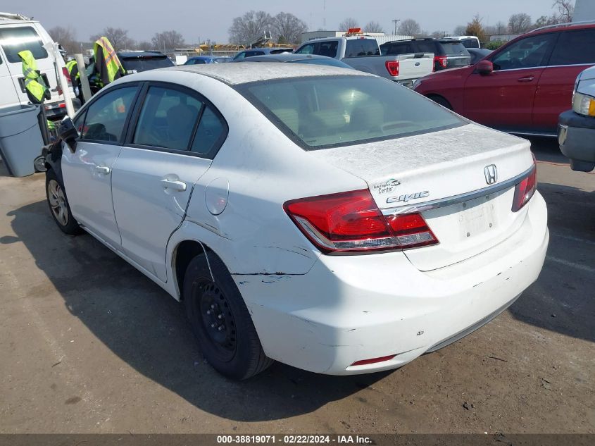 2013 Honda Civic Lx VIN: 19XFB2F56DE074667 Lot: 38819071