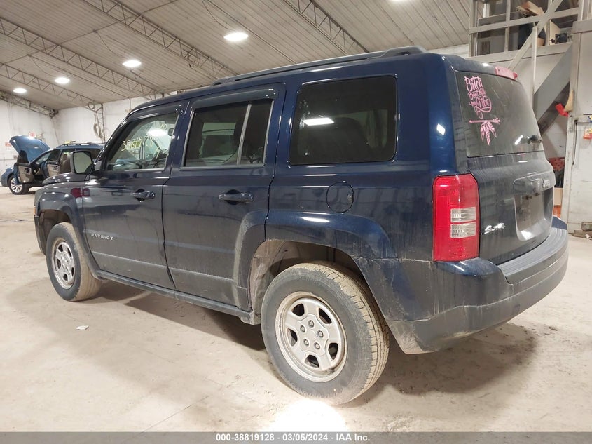 2016 JEEP PATRIOT SPORT - 1C4NJRBB7GD549901