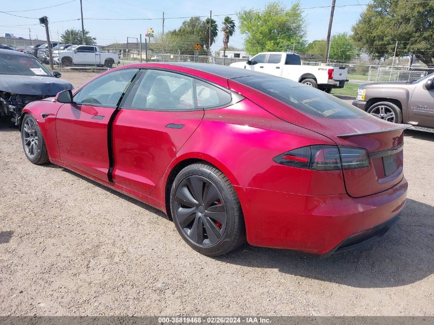 2023 Tesla Model S Plaid Tri Motor All-Wheel Drive VIN: 5YJSA1E62PF525162 Lot: 38819468