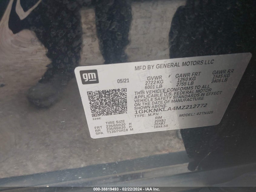 2021 GMC ACADIA SLE - 1GKKNKLA4MZ212772