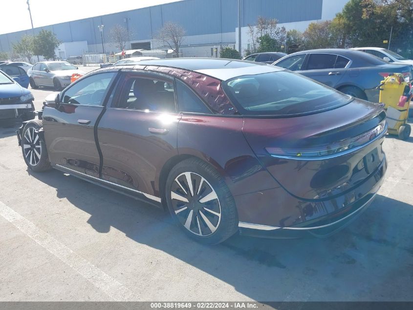 2022 Lucid Motors Air Grand Touring VIN: 50EA1GBA9NA005601 Lot: 38819649