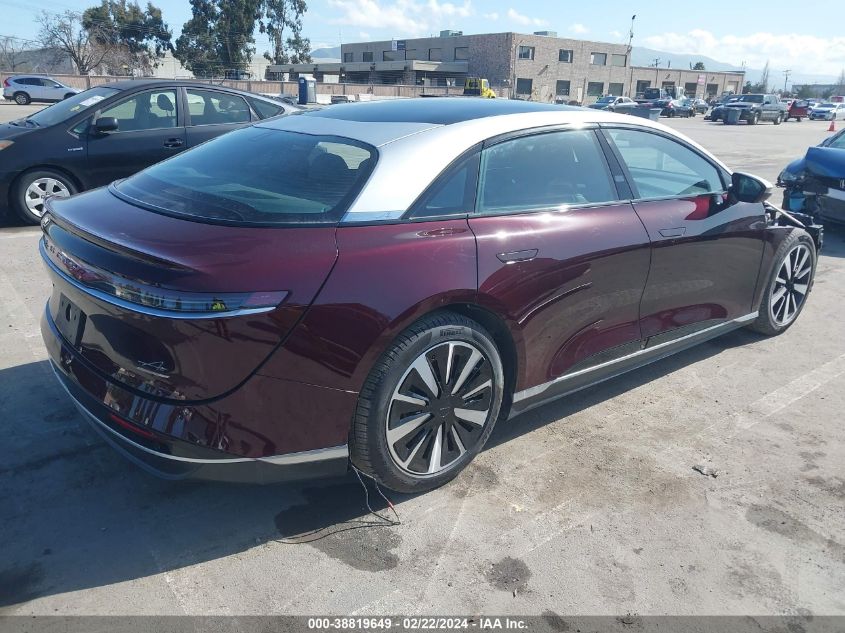 2022 Lucid Motors Air Grand Touring VIN: 50EA1GBA9NA005601 Lot: 38819649