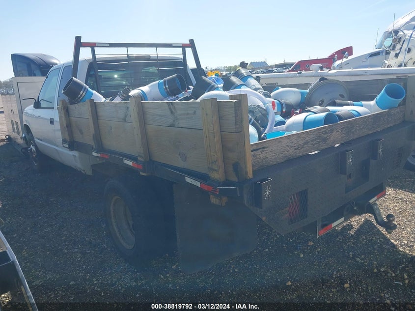 1997 Chevrolet C3500 Hd Fleetside white truck gasoline 1GCHC39J9VF011493 photo #4