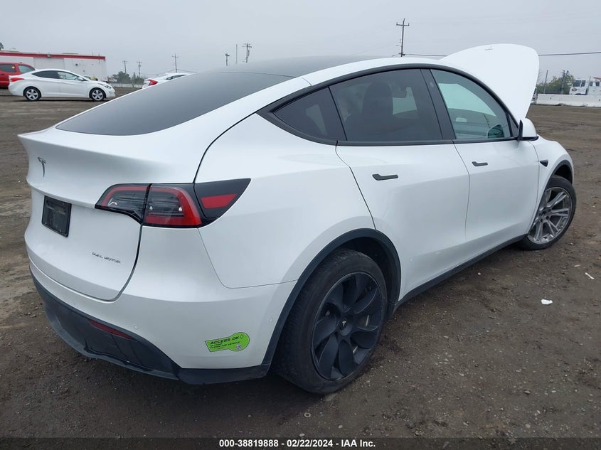 VIN 7SAYGDEE5NF567844 2022 TESLA MODEL Y LONG RANGE DUAL MOTOR ALL-WHEEL DRIVE