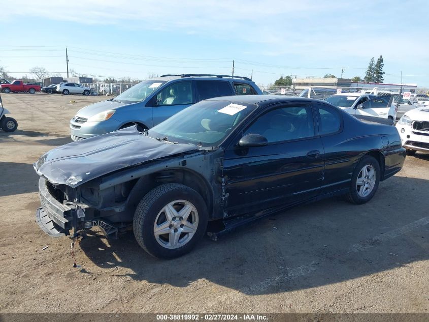 2004 Chevrolet Monte Carlo Ss VIN: 2G1WX12K849125195 Lot: 38819992