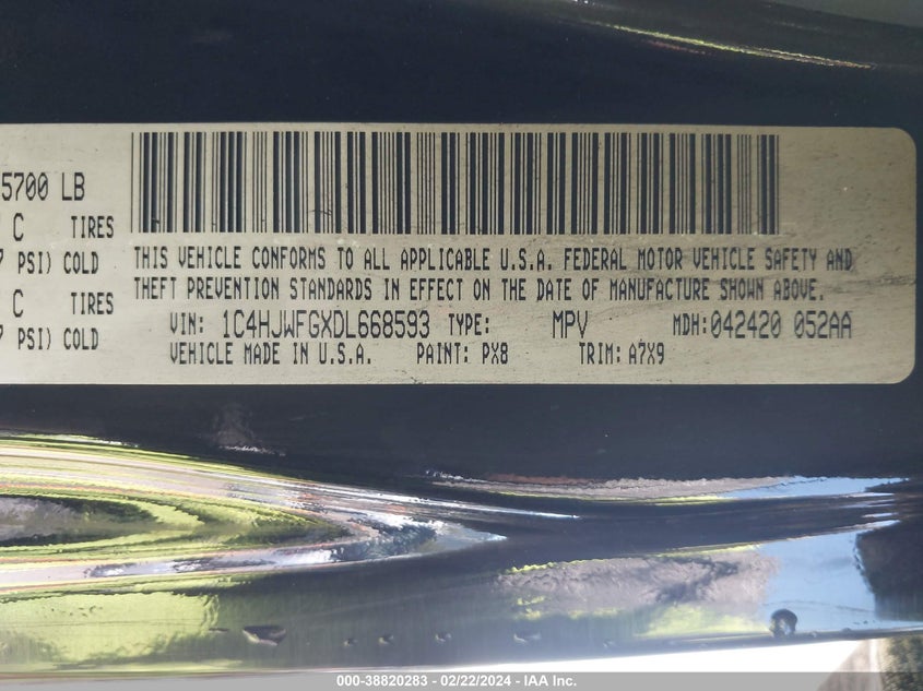 2013 JEEP WRANGLER UNLIMITED RUBICON - 1C4HJWFGXDL668593