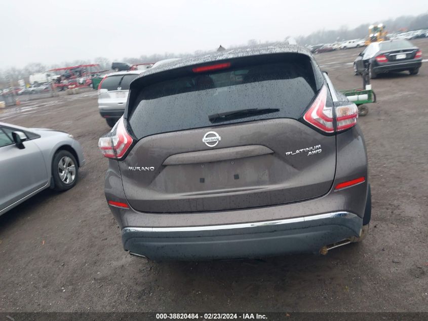 2015 Nissan Murano Platinum VIN: 5N1AZ2MH4FN235353 Lot: 38820484