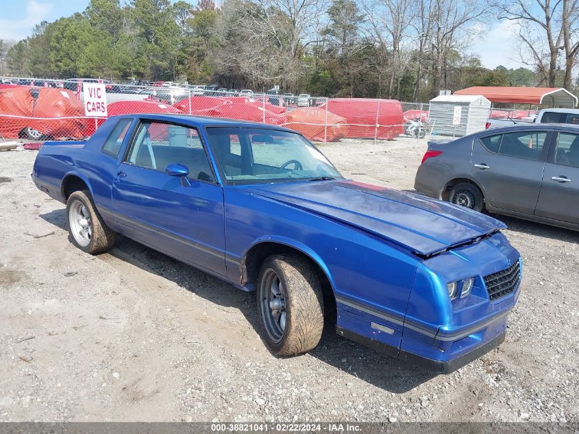 1984 Chevrolet Monte Carlo VIN: 1G1AZ37G3ER166426 Lot: 38821041