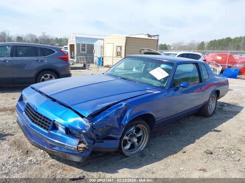 1984 Chevrolet Monte Carlo VIN: 1G1AZ37G3ER166426 Lot: 38821041