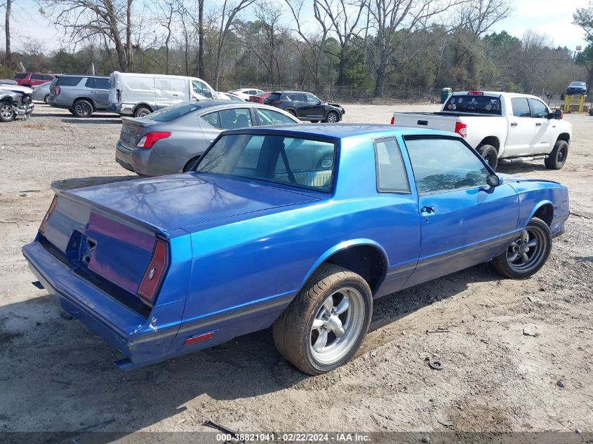 1984 Chevrolet Monte Carlo VIN: 1G1AZ37G3ER166426 Lot: 38821041